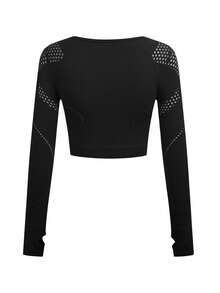 SHEIN Unity Women's Raglan Sleeve Long Sleeve T-Shirt And Leggings Sports Set - Multicolor - View 9