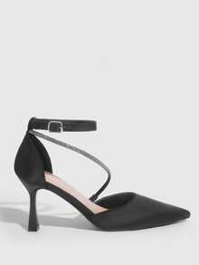 CUCCOO CHICEST Woman Shoes Fashionable High Heel Shoes Wedding Shoes For Summer Graduation Heels Prom Heels Vacation Shoes Summer Summer Shoes Summer Break Easter For Christmas Elegant Shoes Wedding Shoes Summer Shoes Bride Shoes - Black - View 5