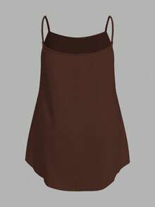 SHEIN EZwear 2pcs Plus Size Solid Color Camisole Tops, Summer Basics - Multicolor - View 5