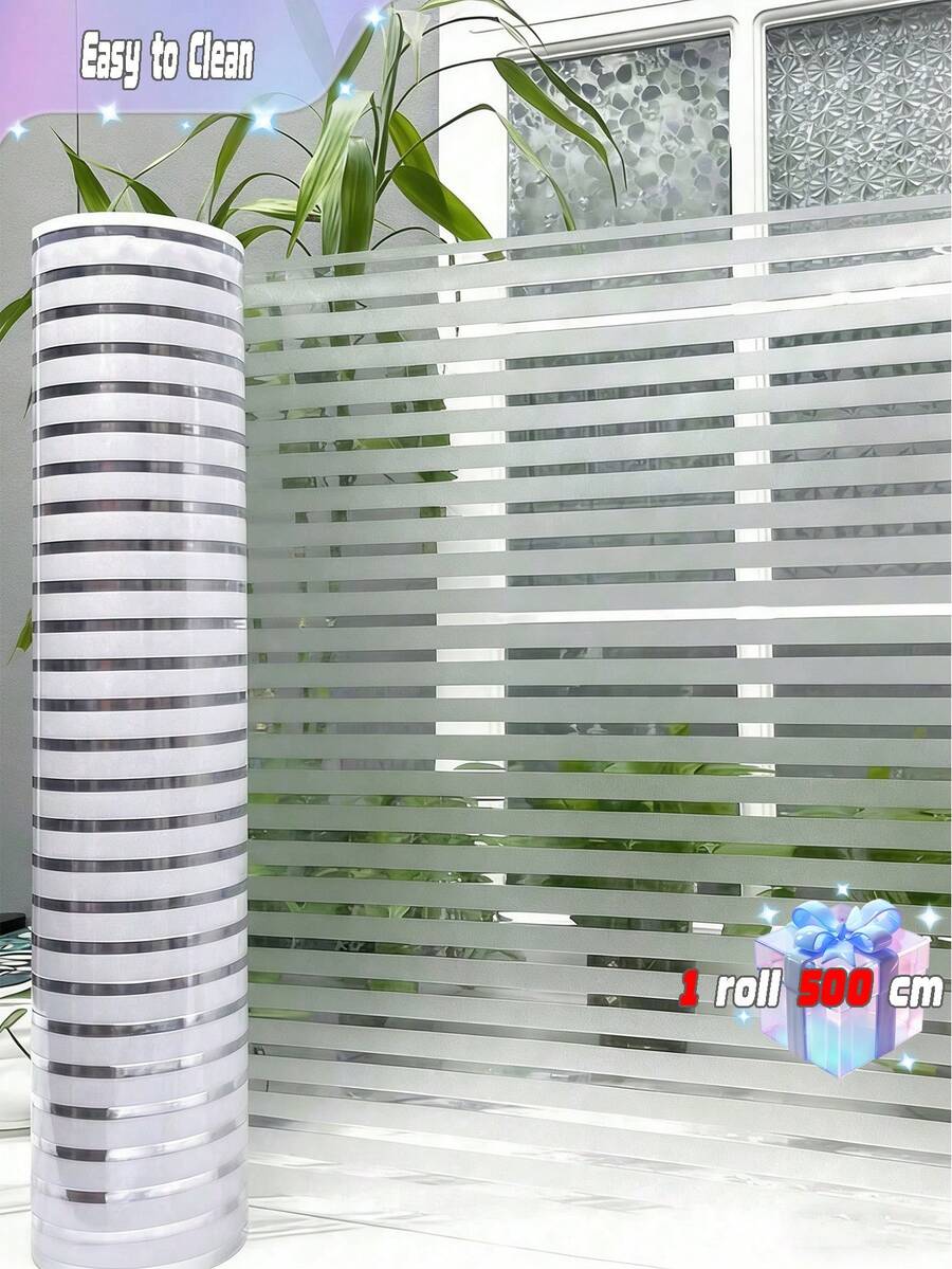 磨砂隐私窗膜，静电吸附式乙烯基窗膜，适用于浴室、家居装饰，阻隔紫外线和隔热，无需胶水，易于安装，不透明，适用于玻璃门、淋浴房、办公室，防眩光，防碎裂，装饰性彩色玻璃设计，现代时尚