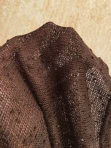 Soleia 深V露背性感迷你连衣裙，女士派对礼服，亮片棕色紧身连衣裙，派对，女士派对礼服，女士派对连衣裙 - 棕色 - 查看 7