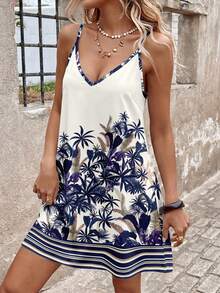 Sylviya 女士休闲印花迷你连衣裙，适合秋冬季穿着 - 彩色 - 查看 4