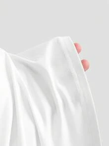 Sweetra 2pcs Women Elegant Slimming Comfortable Long Sleeve Versatile T-Shirt Set - Multicolor - View 4