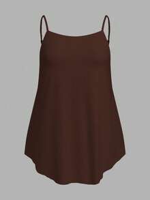 SHEIN EZwear 2pcs Plus Size Solid Color Camisole Tops, Summer Basics - Multicolor - View 4