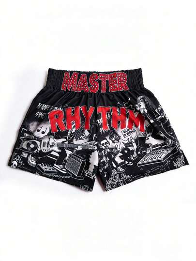 Street Life 2026 Spring/Summer New Casual Fashionable Y2K Style Printed Shorts, Unisex Couple Matching Pants