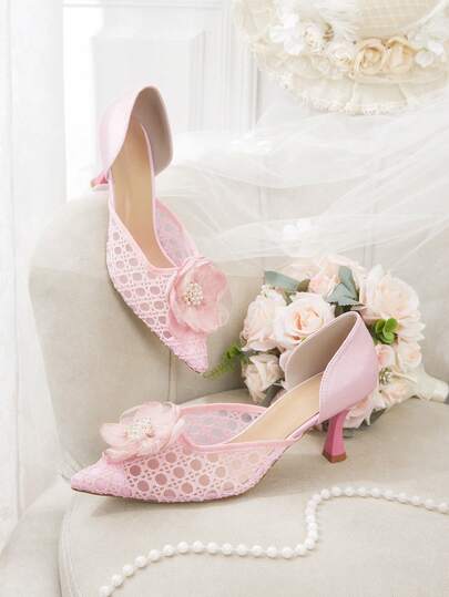 CUCCOO HITCHD Fashionable & Elegant 3D Floral Decor Women Pumps