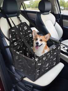高品质宠物车载座椅，适用于小型至中型犬，安全篮式狗垫，车载宠物篮，狗座椅，便携可折叠，防水透气，车载狗座椅。通用型犬猫车载垫，带安全带锚点，底部防滑，透气网布 - 适用于小型/中型宠物的防水后座保护垫，狗车载座椅，汽车座椅套，狗车载座椅套，宠物车载座椅。 - 彩色 - 查看 3