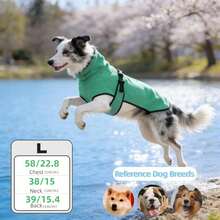 BJAYPET 保暖连帽宠物卫衣，加厚保暖狗狗衣服，纯色，适合小型/中型/大型犬（四脚衣服请参考背长） - 彩色 - 查看 48