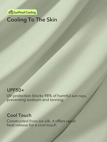 OutZeal 女士户外运动健身上衣，防紫外线，凉爽触感，长袖交叉褶裥带拇指孔 - 淺綠 - 查看 6