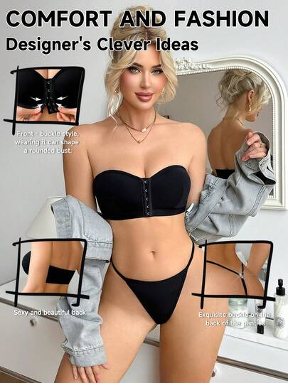 Bộ 2 áo ngực quây tối giản, thoải mái