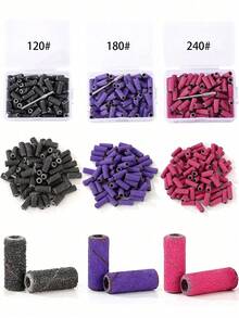 100PCS Mini Sanding Discs + 1pc Sanding Disc Arbor - Multicolor - View 1