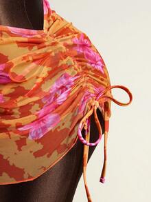 Zestiva 女士扎染印花泳衣套装，沙滩度假 - 彩色 - 查看 7