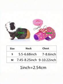1Set Pet Harness And Leash With Leaf Bow Tie Bell Outfit For Small Animals Guinea Pigs Hamsters Mice Walking Adventure Outdoor Pet Costume Pet Fashion Accessories Adjustable Soft Harness For Tiny Pets Small Animal Accessories Cute Pet Photo Prop Pet Gift For Pet Lovers - Multicolor - View 2