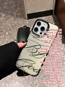 Stylish Line Pattern Design Phone Case Compatible With Apple 17, 16, 15, 14, 13, 12, 11 Pro Max, X, XR, XS Max, 8, 7 Plus, With Shockproof Frosted Back Cover Compatible With Samsung Series. - Multicolor - View 27