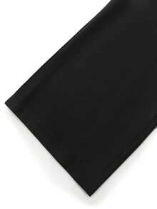 Franclia 新款时尚百搭休闲宽松裤 - 黑色 - 查看 3