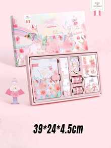 Fairy Tale Series Girl Heart Handbook Gift Box Set Cute Ins Style Student Notebook Handbook Gift Box, Decorative Paper - color - View 10