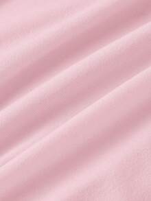 SHEIN MOD Áo yếm cổ yếm xếp ly màu trơn dành cho nữ, kiểu dáng thường ngày, đa năng. - Màu Hồng baby - Xem 6