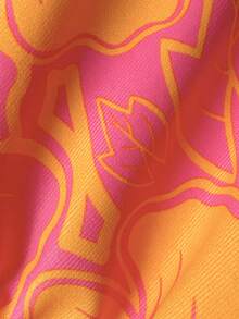 Swim Mod Women's Jacquard Fabric Ruched Bikini Bottom, Spring/Summer - Multicolor - View 5