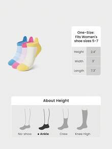 GLOWMODE 3 双装 Sporty Steps 运动袜，吸汗速干，足弓支撑，反光刺绣 Logo，无缝设计，适合跑步、慢跑、训练、网球等日常运动穿着。 - 彩色 - 查看 6