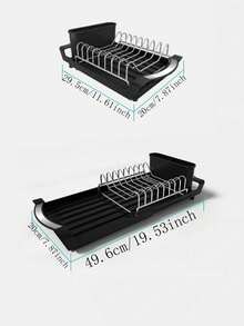 1 pieza Escurridor de platos retráctil de cocina, organizador de platos multifuncional - Multicolor - Ver 3