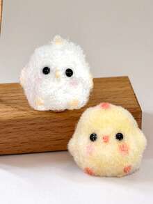 A Hand-Made Little Chicks Squishy Toy,Cute, Soft And Squishy Toy, Yellow And White Color Toy, Squishy Slow Rising, A Great Gift For After Class, Holiday, Easter, Birthday And Party. - Multicolor - View 7