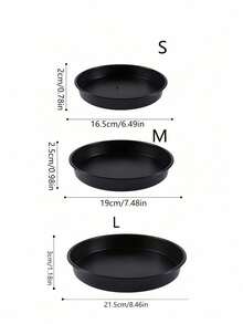 3pcs Non-Stick Pizza Baking Tray Set - Rust-Resistant, Dishwasher - Suitable For Home Baking And Restaurant Use - Perfect For Baking Pizza, Pies And Various Baked Goods - An Ideal Gift For Food Lovers And Chefs - Multicolor - View 12