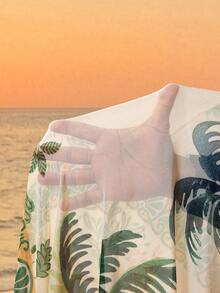 SHEIN CURVE+ Curve 尺码 US22 音乐节、海滨度假、波西米亚复古长袖针织流苏沙滩装、女士长款泳衣、仿女士沙滩装、女士复古针织沙滩装、波西米亚优雅风、度假、音乐会、热带度假、圣诞节、新年、感恩节服装 - 彩色 - 查看 9