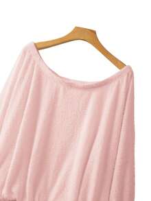 GlowEve CURVE 女士时尚性感长袖紧身连衣裙，休闲街头派对假日连衣裙，露肩紧身连衣裙，女士秋季穿搭，秋季服装，女士秋季时尚，派对，优雅，休闲，时尚休闲，日常休闲，百搭，都市 - 粉色 - 查看 5