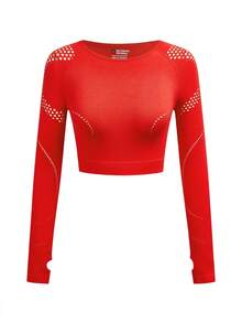 SHEIN Unity Women's Raglan Sleeve Long Sleeve T-Shirt And Leggings Sports Set - Multicolor - View 14