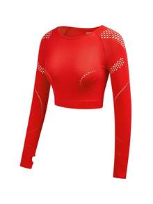 SHEIN Unity Women's Raglan Sleeve Long Sleeve T-Shirt And Leggings Sports Set - Multicolor - View 3