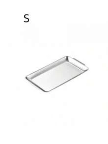 1 Khay, Khay nướng BBQ Hàn Quốc bằng thép không gỉ, Đĩa ăn tối, Đĩa nướng BBQ, Khay phục vụ, Khay đựng thức ăn, Khay tiệc, Khay tráng miệng, Khay bánh, Khay đựng trái cây, Khay ăn nhẹ, Đồ dùng nhà bếp - xám - Xem 5