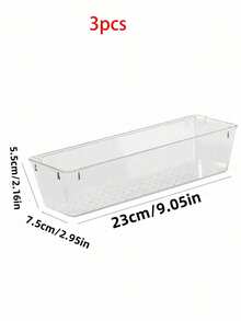 1/3/6PCS Large Capacity Storage Containers Lids For Cups Forks Spoons Multipurpose Desktop Caddy Portable Utensil Tray Drawer Dividers Set Home Office Dorm Room Organization Must Have Stackable Space Saving - Multicolor - View 9