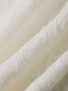 FRIFUL 女士花卉蕾丝领长袖修身衬衫 - 白色 - 查看 7