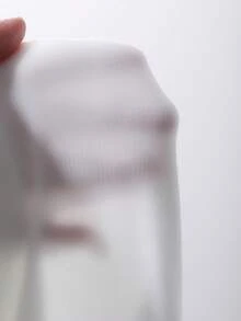 DAZY 女士休闲日常通勤简约纯色罗纹针织修身背心，夏季 - 白色 - 查看 11