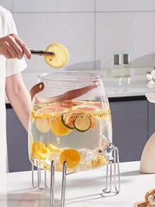 1 xô đựng đồ uống lạnh, bình rót đồ uống, bình nước lạnh, bình rót nước, bình nước ép có vòi, bình đựng bia gia đình có đá viên, bình rót nước ép và nước chanh [Không kèm kệ] - Nhiều màu - Xem 6