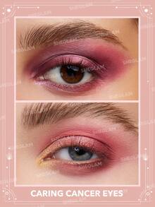 SHEGLAM Paleta De Sombras De Ojos Caring Cancer De 8 Colores, Metalizadas, Brillantes, Mate, Rosa, Morado Oscuro, De Alta PigmentacióN, De Larga DuracióN, Combinables, Sombras De Ojos Profesionales, , Navidad, Invierno, Rosa, MarróN Brillos Marca Belleza Maquillaje Maquullaje CosméTica Para Mujeres NiñAs Perfecto Para Invierno Primavera Ideal Para Y2K Elegante Moda Adecuado Para CumpleañOs San ValentíN Regalo Fiesta Listo Mejor Color - CARING CANCER - Ver 3