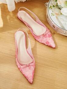 CUCCOO HITCHD Women Shoes Summer New Closed Toe Shoes Female Sweet Fashion Fairy Flat Shoes - Pink - View 1