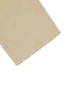 Manfinity CasualCool Quần dài nam màu trơn, cạp chun, có túi, kiểu dáng thường ngày. - Màu Khaki - Xem 5