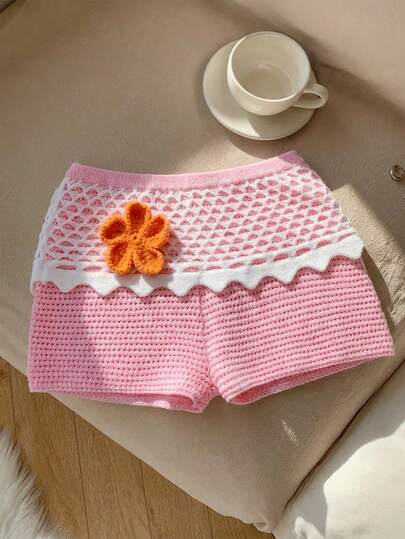 Trelyra Women Contrast Color Minimalist Casual Sweater & Pants Set