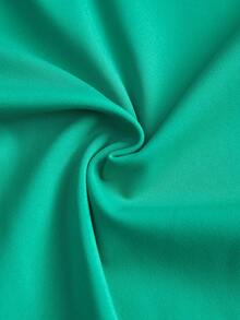 SHEIN Cheerettes Women's Rhinestone Decorated Leotard Gymnastics Jumpsuit - Dark Green - View 6