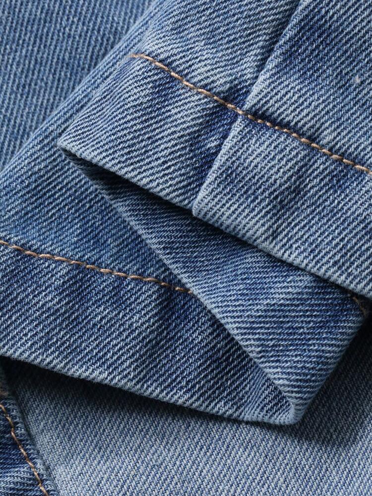Women's Regular Waist Long Mermaid Skirt, Elegant Washed Stretch Fitted Denim Skirt
