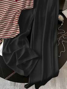 Resyla 2件套女士夏季休闲条纹爱心印花短袖T恤和裤子套装 - 彩色 - 查看 3