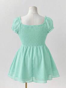 Elegant Blouse With Lace Trim In A Solid Color, Perfect For Summer - White - View 2