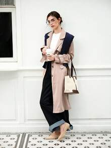 CUCCOO BIZCHIC 女士尖头小猫跟高跟鞋，杏色简约通勤时尚办公室鞋 - 杏色 - 查看 12