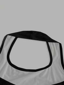 SHEIN EZwear Women's Casual Tight-Fitting Halter Neck Tank Top, English Print Pattern, Suitable For Summer - Multicolor - View 7