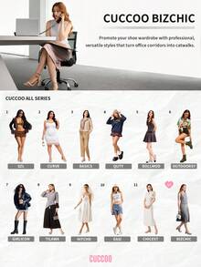 CUCCOO BIZCHIC Zapatos de tacón de aguja de gatito con punta afilada y diseño minimalista para mujer, simples y elegantes para la oficina y el trabajo - Dorado - Ver 12