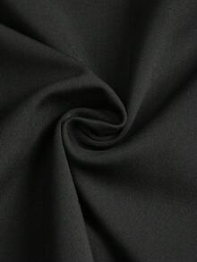 SHEIN Cheerettes Pantalon-jupe décontracté et polyvalent à blocs de couleurs pour les rendez-vous et les activités extérieures - Noir et Blanc - Voir 6