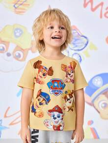SHEIN | PAW Patrol 男童休闲圆领短袖T恤和裤子套装（2件套） - 彩色 - 查看 4