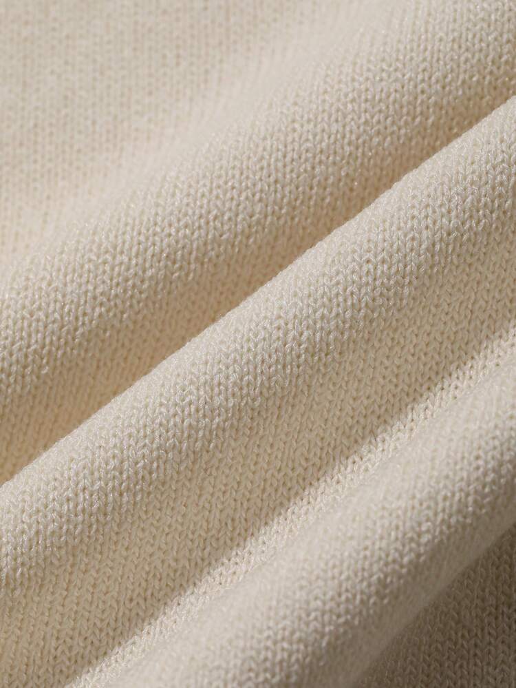 Young Boy Striped Polo Collar Short Sleeve Casual Sweater Summer