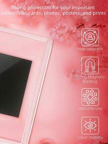 20pcs Blank Photo Frame Insert Fridge Magnets (20 Packs) - For Photos 7 X 4.5cm (2.75 X 1.77 Inches) - Translucent Clear Acrylic Refrigerator Magnets For Small Photos Gifts Birthday Graduation - single item - View 5